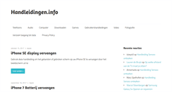 Desktop Screenshot of handleidingen.info